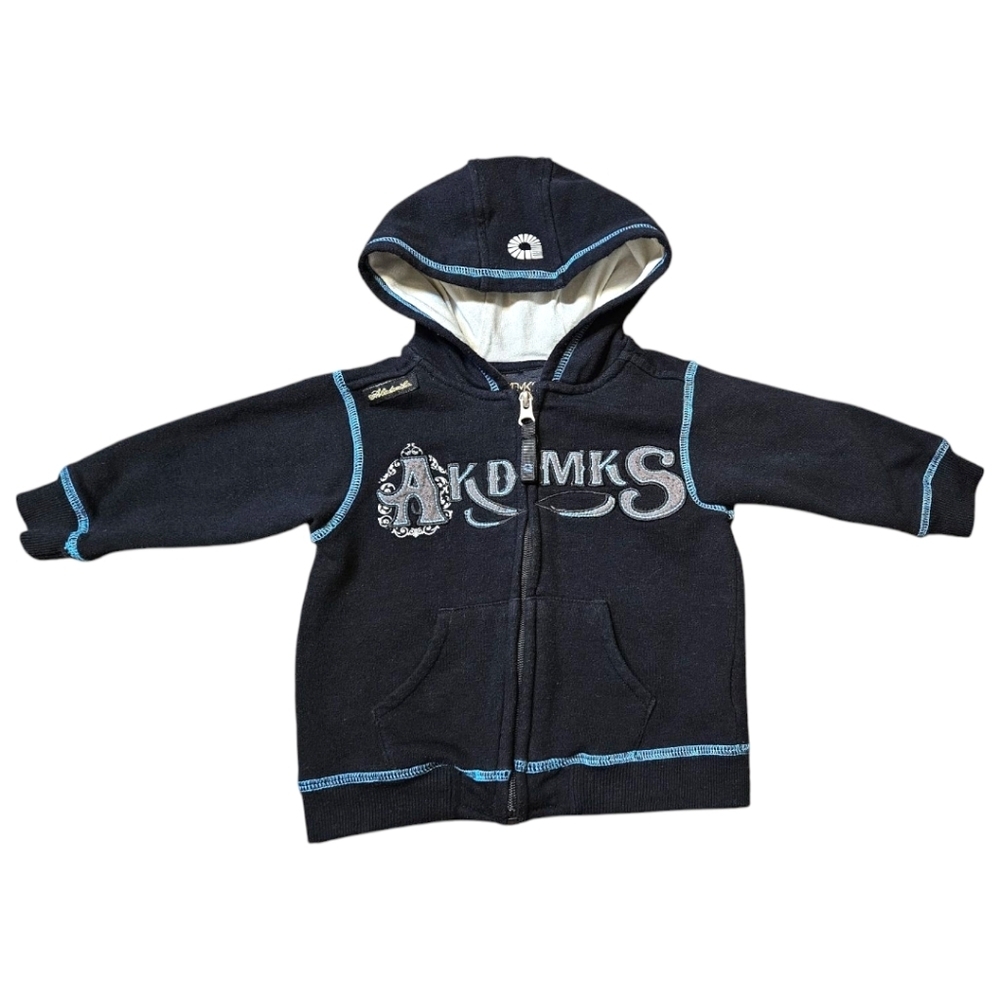 Y2K Baby Boy Akademiks Hoodie 12 Months Full Zip Retro Hip Hop Streetwear 2009